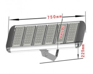 Led reflektor za tunele K21-T-115B-300W dimenzije