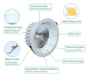 LED downlight - serija K21-TD-260E COB - detalj4